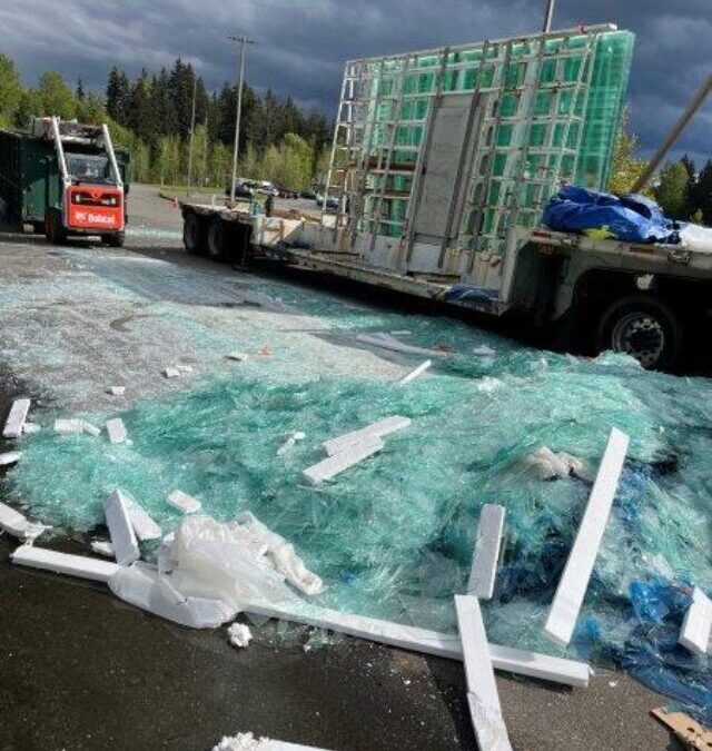 Team Pro-Enviro Tackles Shattered Glass Cleanup