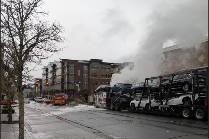 Semi-Truck Fire Recovery in Issaquah